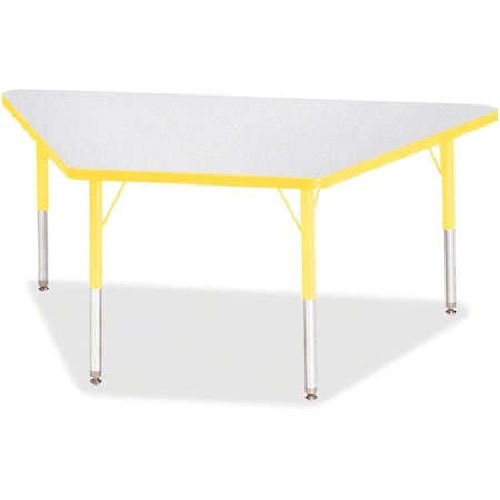 Jonti-Craft TABLE, TRAPEZOID, 30X60, GY/YW JNT6443JCE007